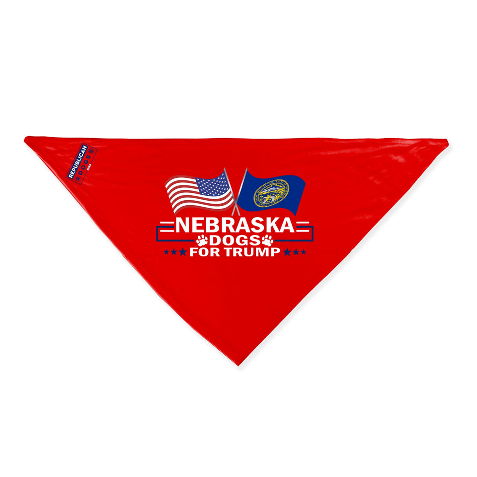 Nebraska For Trump Dog Bandana Limited Edition
