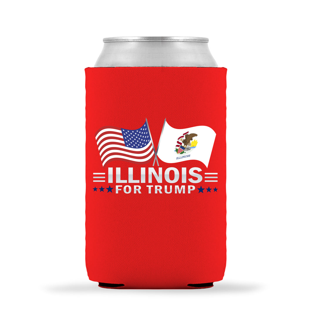 Illinois For Trump Limited Edition Can Cooler