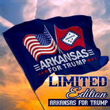 Arkansas For Trump 3 x 5 Flag - Limited Edition Dual Flag