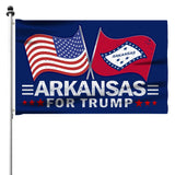 Trump 2024 Make Votes Count Again & Arkansas For Trump 3 x 5 Flag Bundle