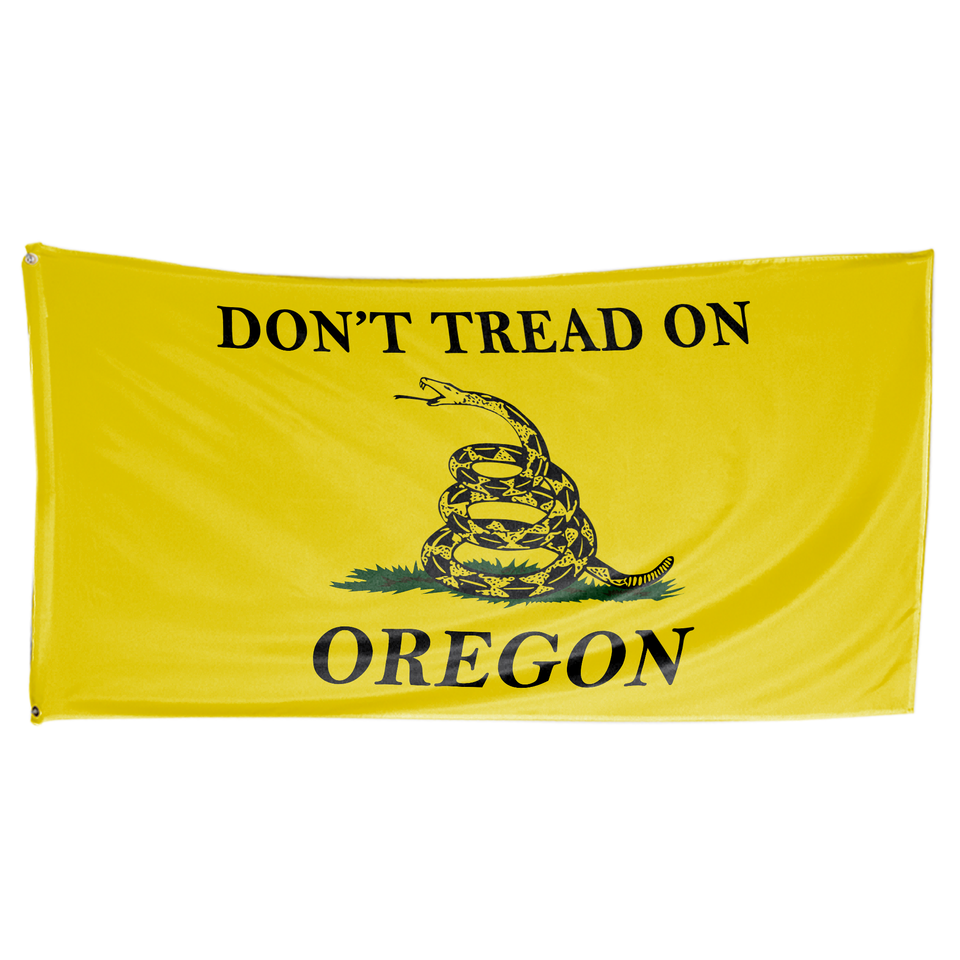 Don't Tread on Oregon 3 x 5 Gadsden Flag - Limited Edition