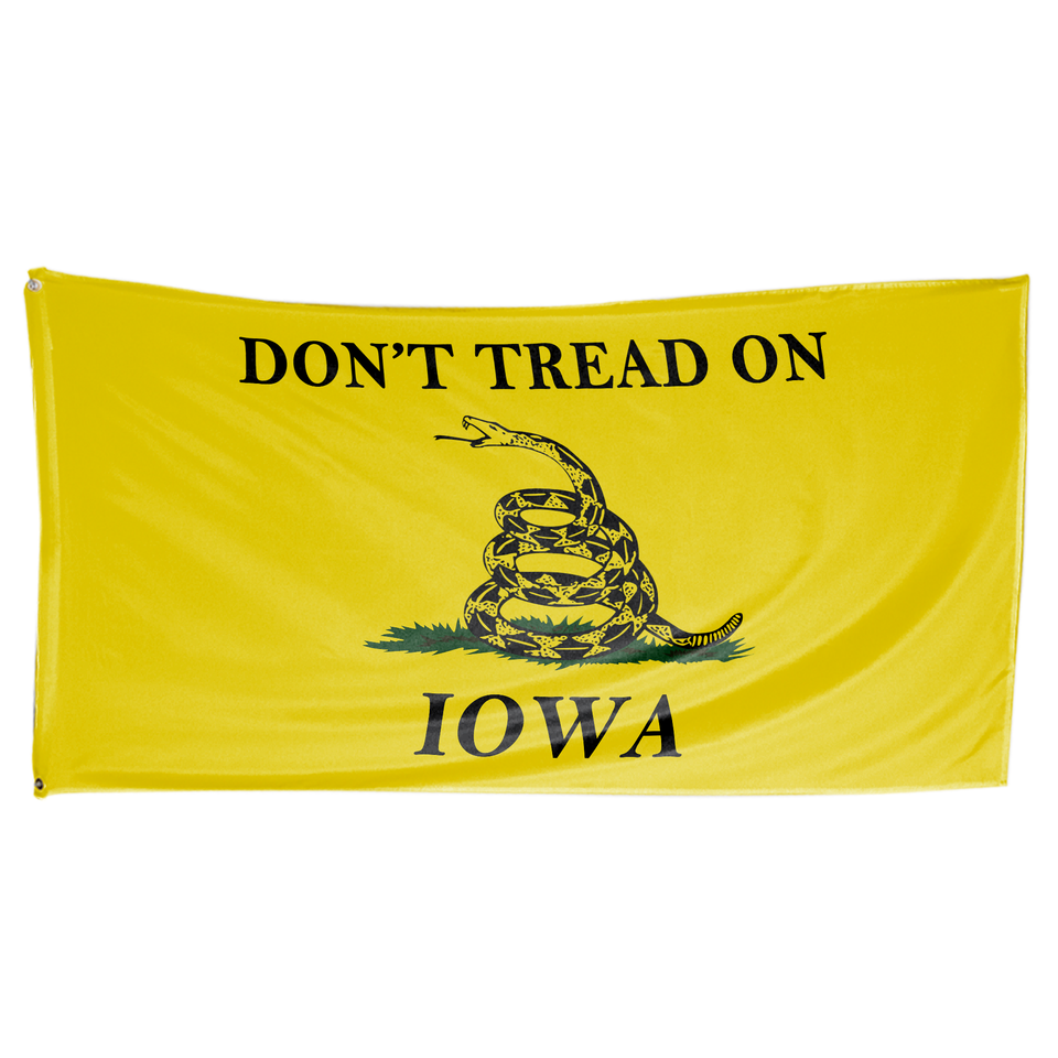 Don't Tread on Iowa 3 x 5 Gadsden Flag - Limited Edition