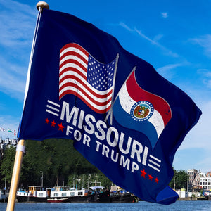 Trump 2024 Make Votes Count Again & Missouri For Trump 3 x 5 Flag Bundle