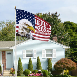 Trump 2024 Take America Back USA Flag With Eagle 3 x 5 Flag
