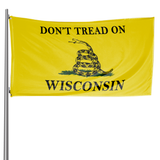 Don't Tread on Wisconsin 3 x 5 Gadsden Flag - Limited Edition