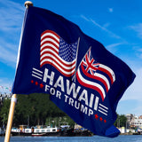 Hawaii For Trump 3 x 5 Flag - Limited Edition Dual Flags
