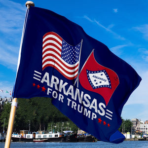 Trump 2024 Make Votes Count Again & Arkansas For Trump 3 x 5 Flag Bundle