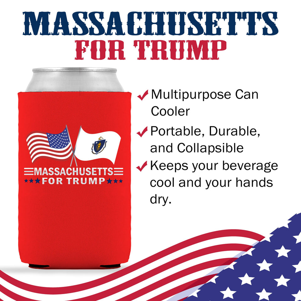 Massachusetts For Trump Limited Edition Can Cooler