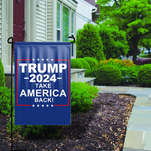 Trump 2024 Take America Back Yard Flag