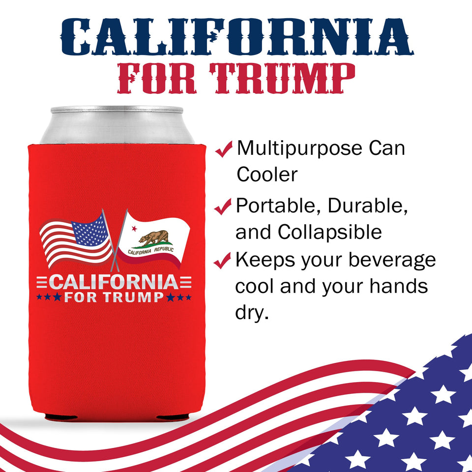 California For Trump Limited Edition Can Cooler  6 Pack