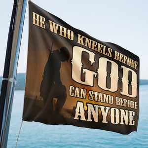 He Who Kneels Before God 3 x 5 Flag