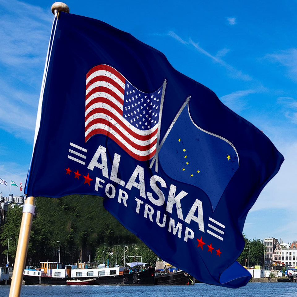 Alaska For Trump 3 x 5 Flag - Limited Edition Dual Flags