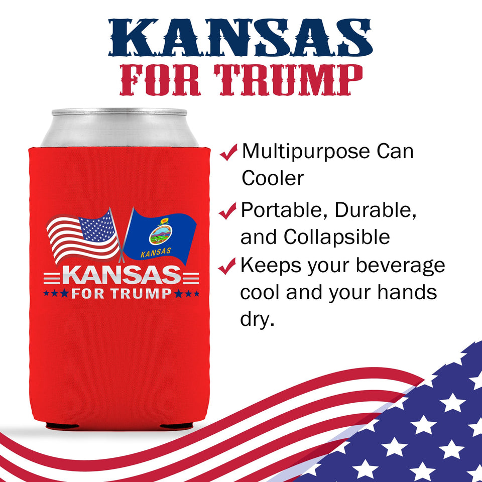 Kansas For Trump Limited Edition Can Cooler 4 Pack