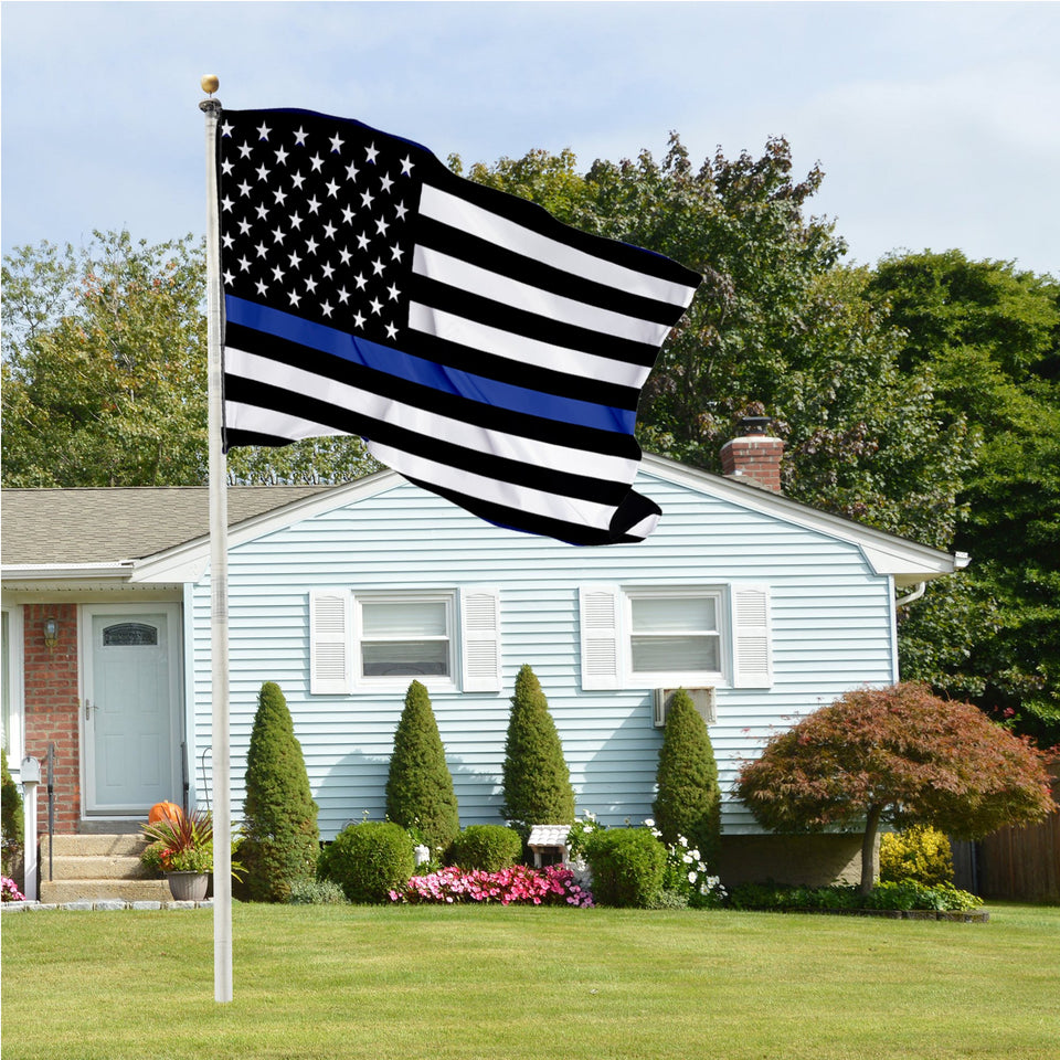 Thin Blue Line American Flag 3 x 5 Flag