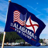 Trump 2024 Make Votes Count Again & Alabama For Trump 3 x 5 Flag Bundle