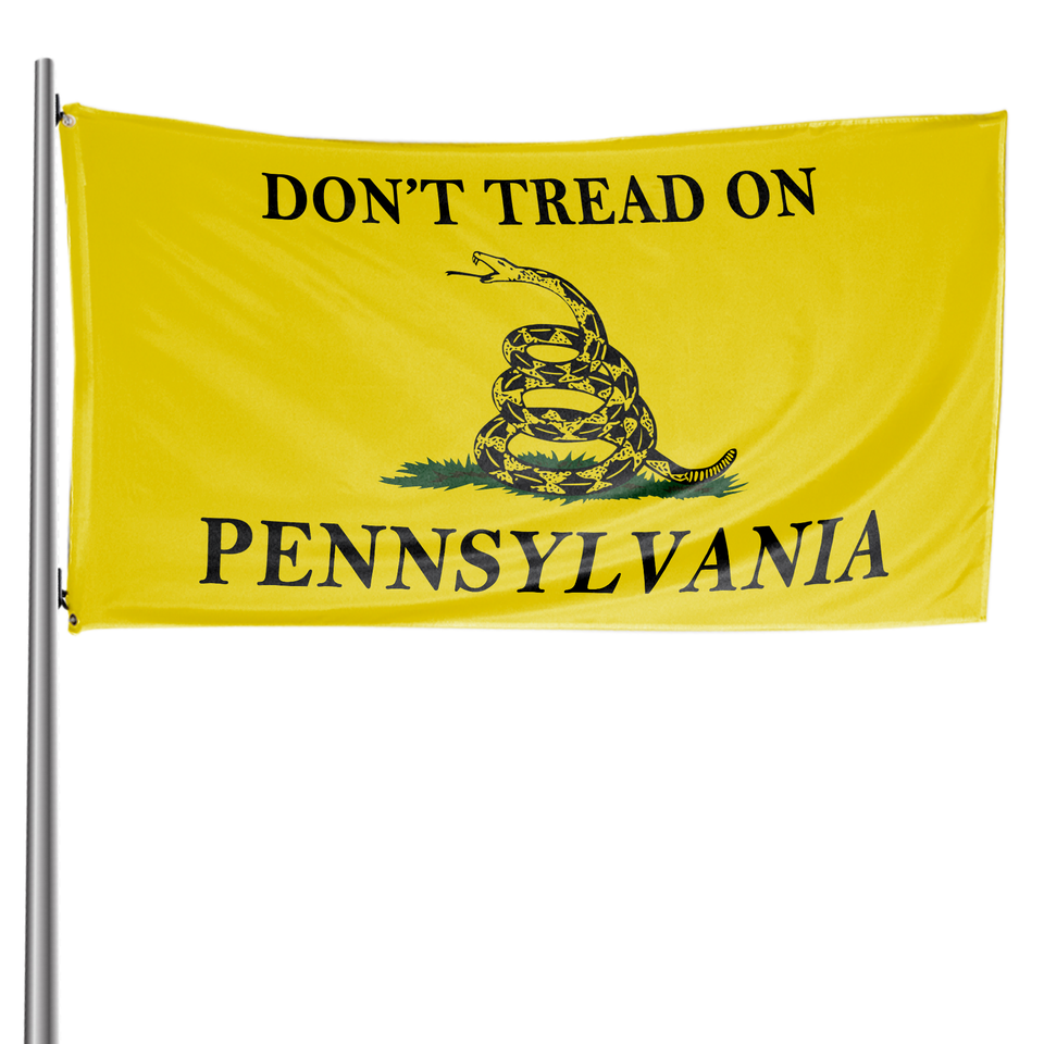 Don't Tread on Pennsylvania 3 x 5 Gadsden Flag - Limited Edition