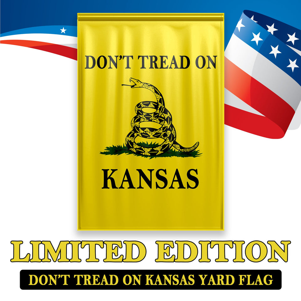 Don't Tread On Kansas Yard Flag- Limited Edition Garden Flag