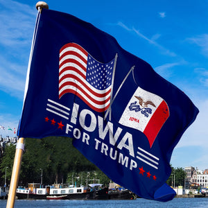Trump 2024 Make Votes Count Again & Iowa For Trump 3 x 5 Flag Bundle