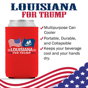 Louisiana For Trump Limited Edition Can Cooler 4 Pack