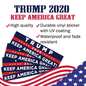 Trump 2020 Keep America Great Bumper Stickers 6 Pack