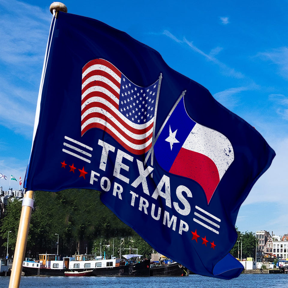 Trump 2024 Make Votes Count Again & Texas For Trump 3 x 5 Flag Bundle