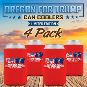 Oregon For Trump Limited Edition Can Cooler 4 Pack