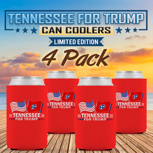 Tennessee For Trump Limited Edition Can Cooler 4 Pack