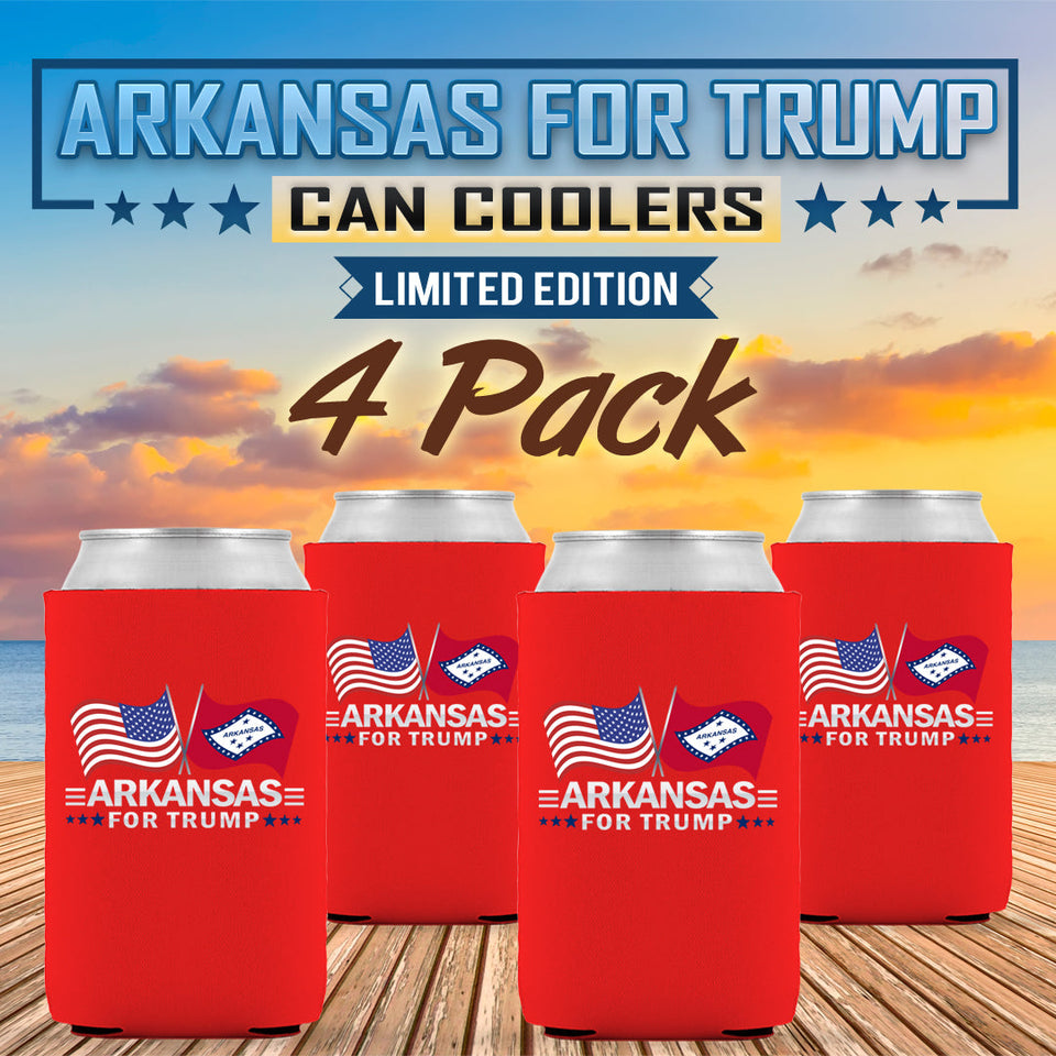 Arkansas For Trump Limited Edition Can Cooler 4 Pack