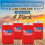Oklahoma For Trump Limited Edition Can Cooler 4 Pack