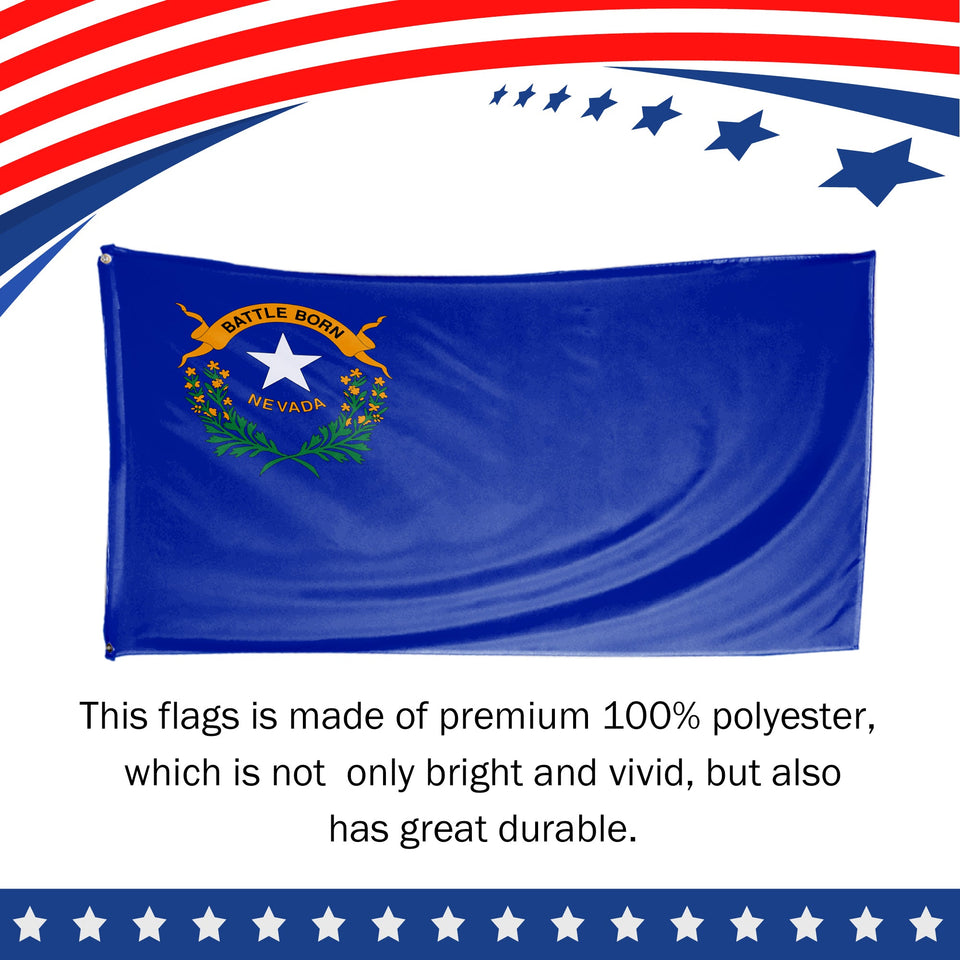 Nevada State Flag 3 x 5 Feet
