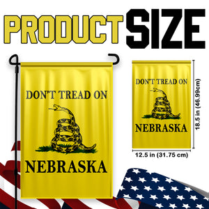Don't Tread On Nebraska Yard Flag- Limited Edition Garden Flag