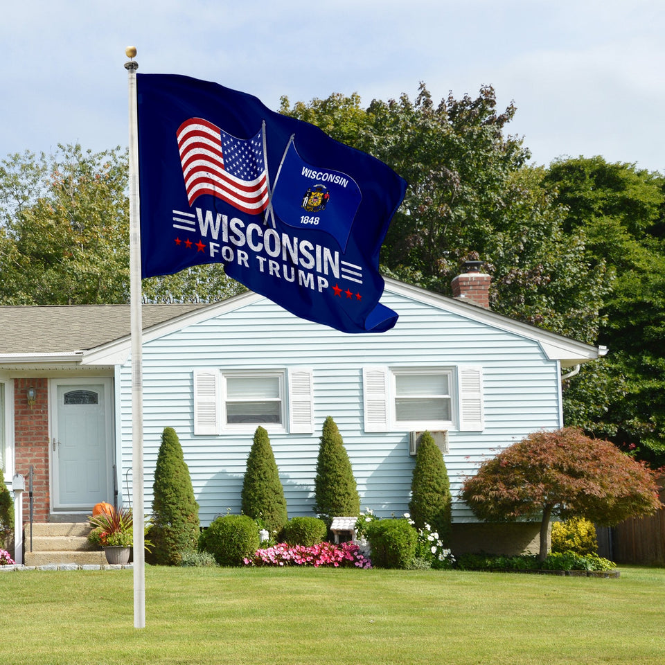 Don't Blame Me I Voted For Trump - Wisconsin For Trump 3 x 5 Flag Bundle