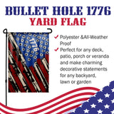1776 Bullet Hole Yard Flag