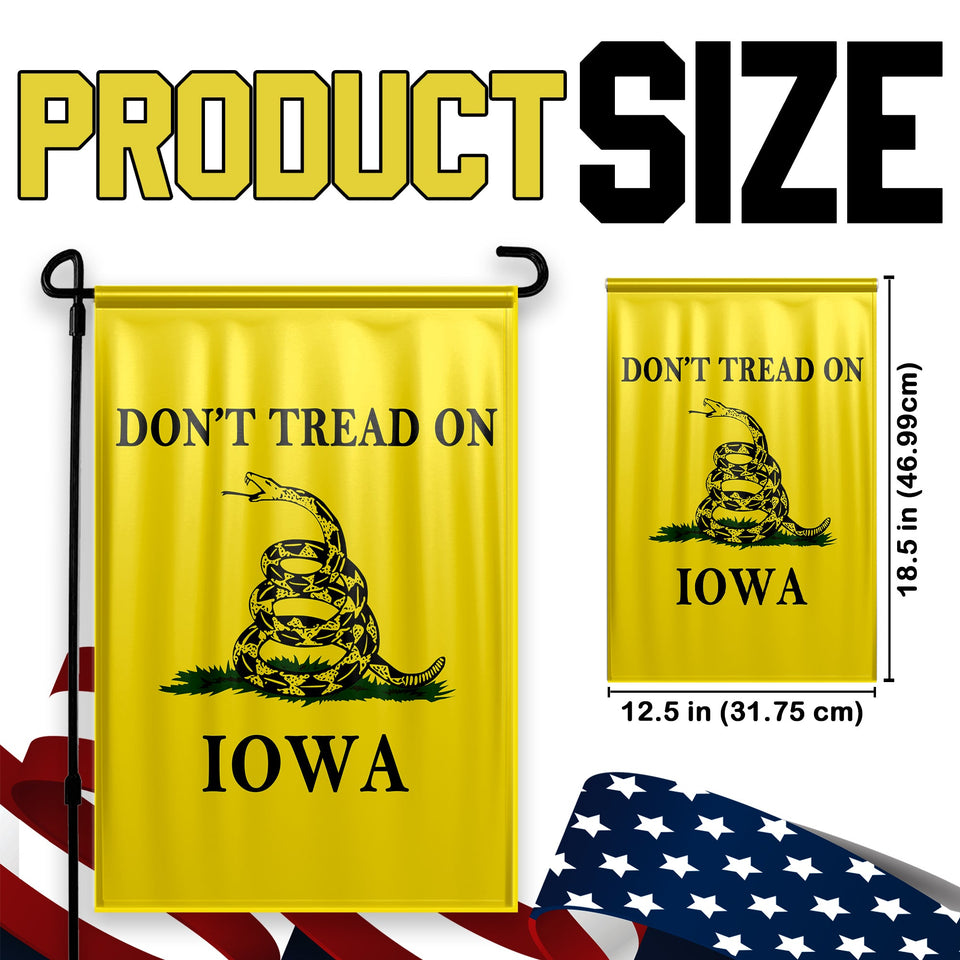 Don't Tread On Iowa Yard Flag- Limited Edition Garden Flag