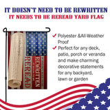 It Doesn't Need to Be Rewritten It Needs To Be Re Read Yard Flag