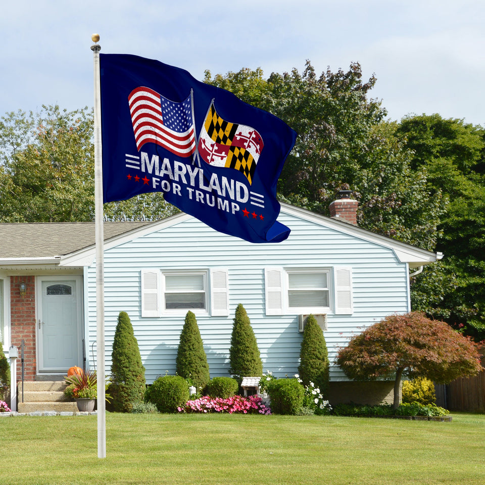 Maryland For Trump 3 x 5 Flag - Limited Edition Dual Flags