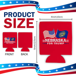 Nebraska For Trump Limited Edition Can Cooler 4 Pack