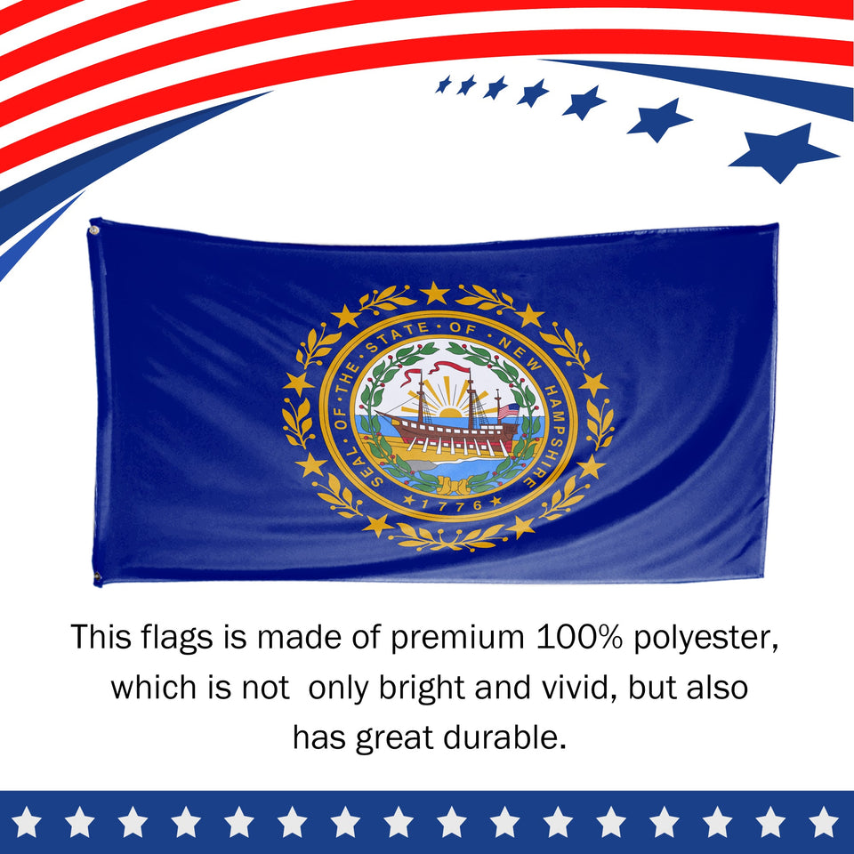 New Hampshire State Flag 3 x 5 Feet