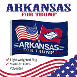 Trump 2024 Make Votes Count Again & Arkansas For Trump 3 x 5 Flag Bundle