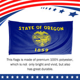 Oregon State Flag 3 x 5 Feet