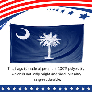 South Carolina State Flag 3 x 5 Feet