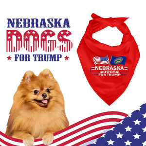 Nebraska For Trump Dog Bandana Limited Edition