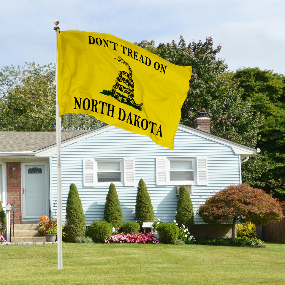 Don't Tread on North Dakota 3 x 5 Gadsden Flag - Limited Edition
