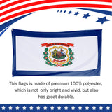 West Virginia State Flag 3 x 5 Feet
