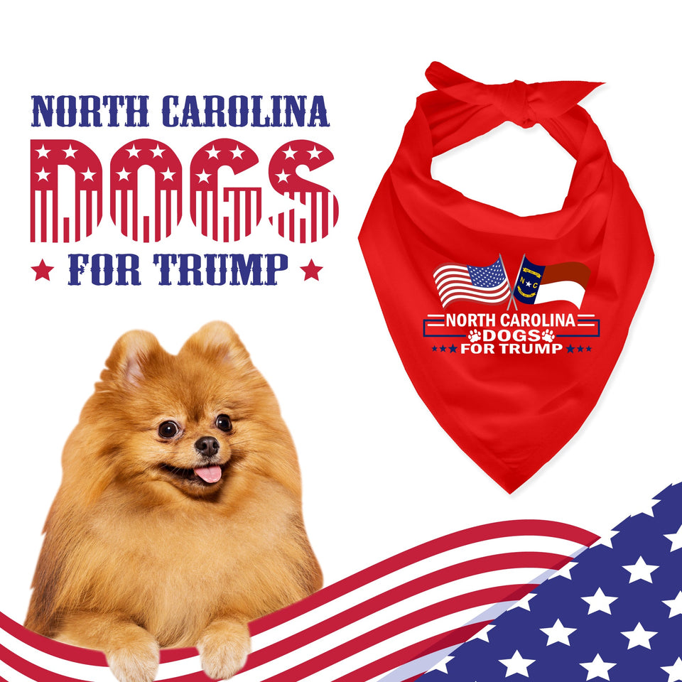 North Carolina For Trump Dog Bandana Limited Edition