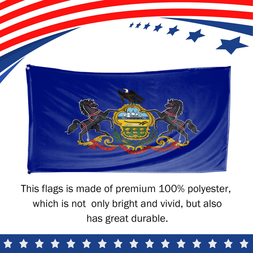 Pennsylvania State Flag 3 x 5 Feet