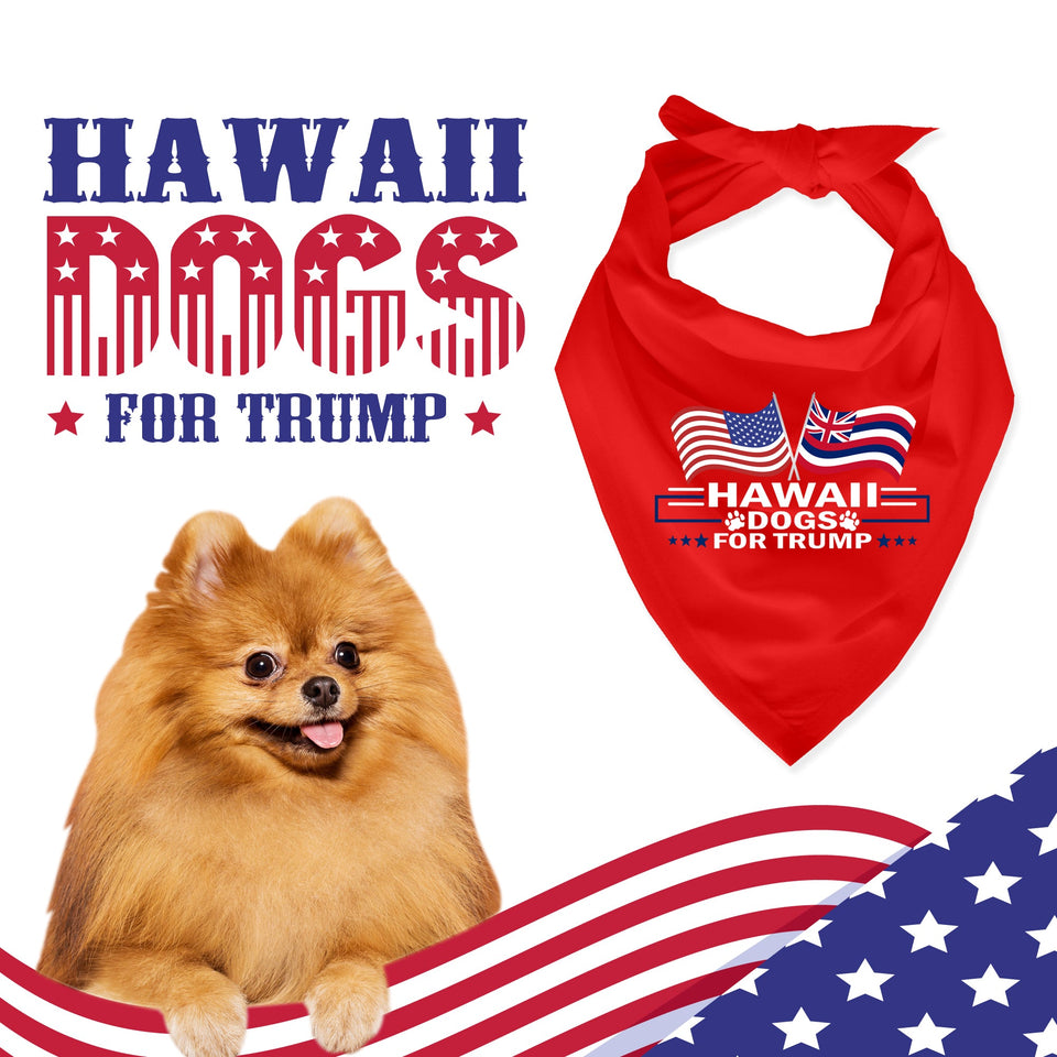Hawaii For Trump Dog Bandana Limited Edition