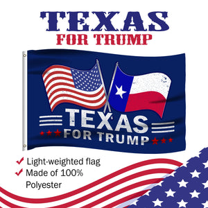 Trump 2024 Make Votes Count Again & Texas For Trump 3 x 5 Flag Bundle