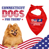 Connecticut For Trump Dog Bandana Limited Edition