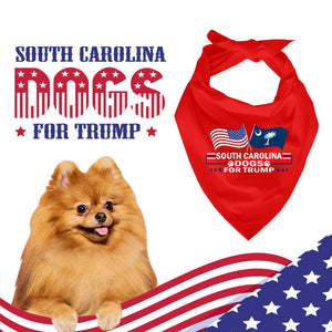 South Carolina For Trump Dog Bandana Limited Edition